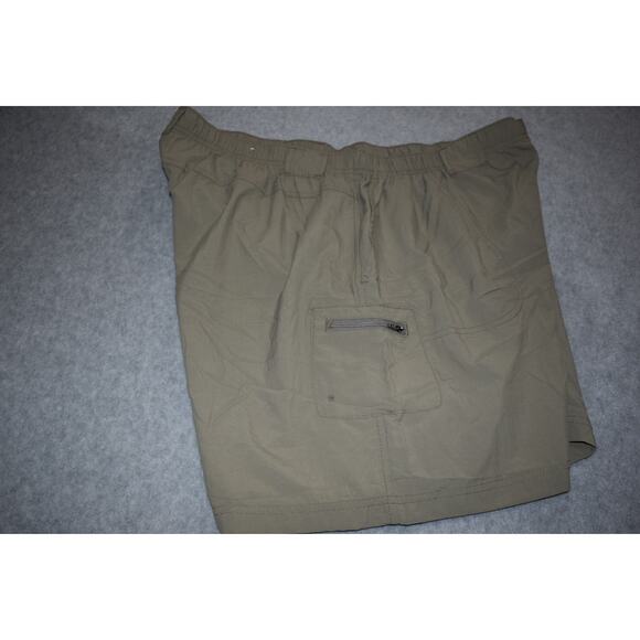 Columbia Cargo Shorts Womens Size 2X Plus Performance Tan Hiking Cotton Nylon - Picture 1 of 11